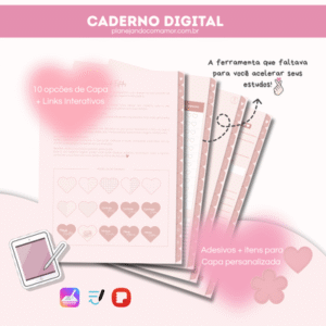 Caderno Digital - Meu Coração é Rosa