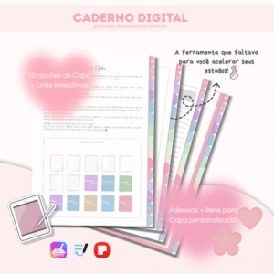 Caderno Digital - Meu Coração Cheio de Cores